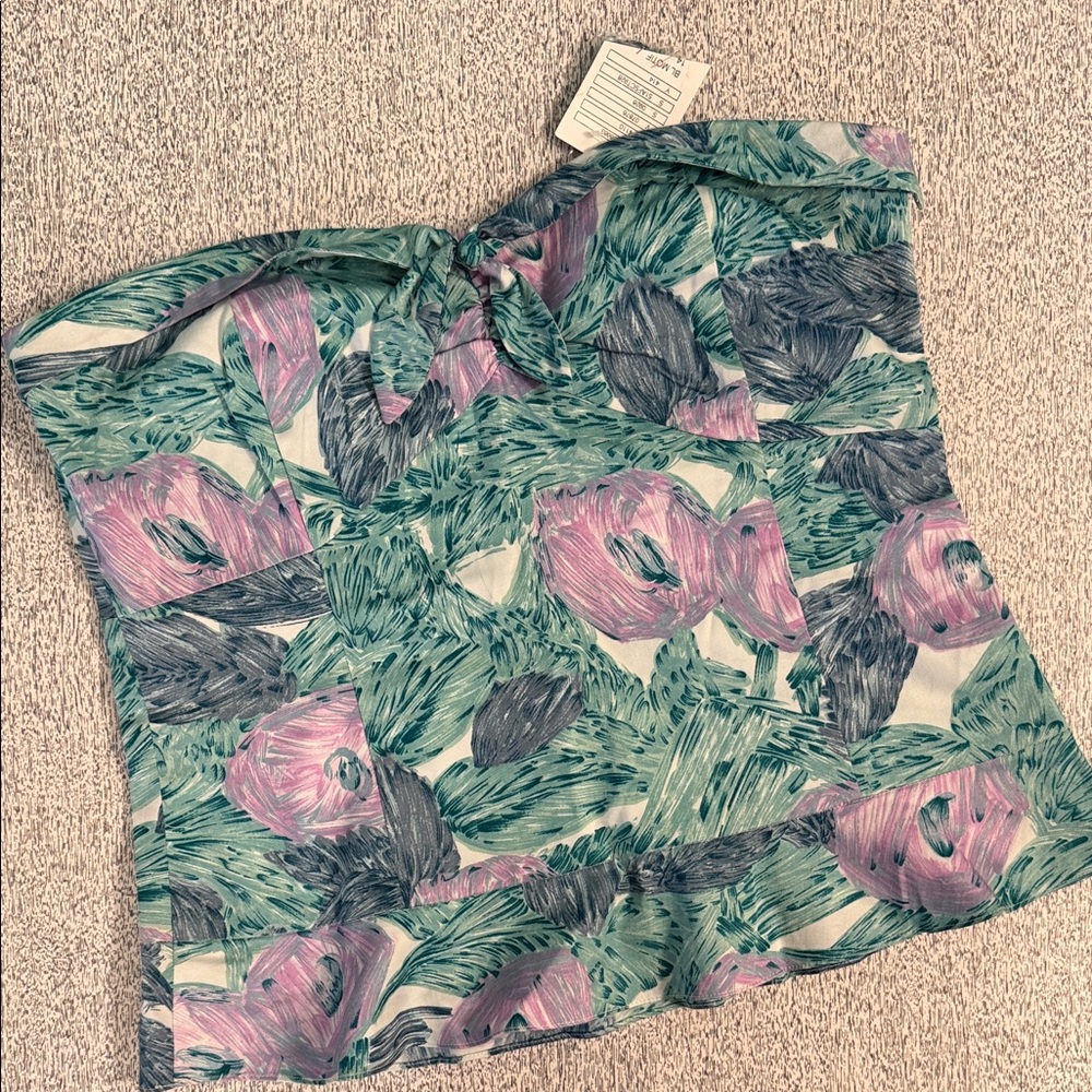 Anthropologie, Odille, Sz. 14, Retro/Pin-up style, Strapless Floral Halter, NWT